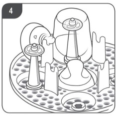 Diagram of microwave sterilizer tray